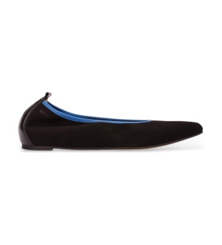 Ballerinas aus Leder Triana 32 Schwarz