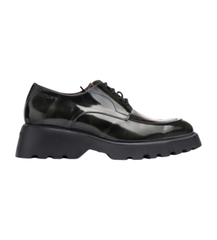 Zapatos blucher de piel Portobello Verde 