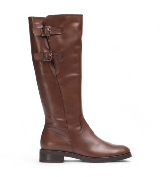 Botas de Piel Double marrón