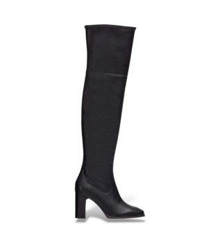 Botas De Couro Isabella Preto