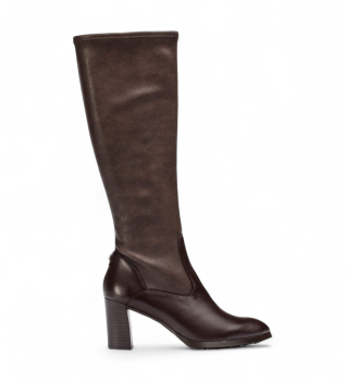 Stivali in pelle marrone Melina