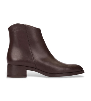 Bonjour bottines en cuir marron