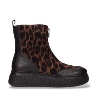 Botines de Piel Xfly 02 marrón