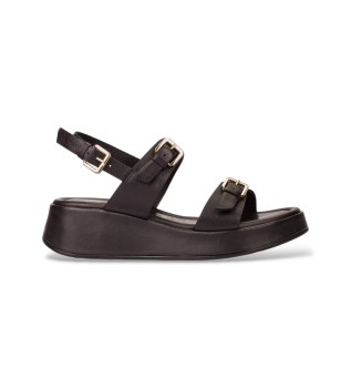 Soft Balance Leather Sandals black