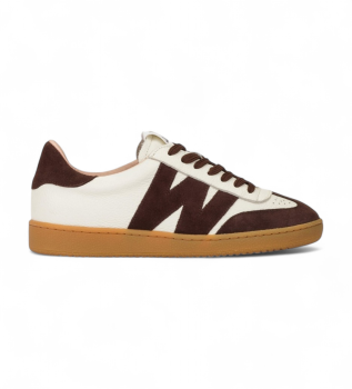 Sneakers i lder Nubia 01 vit