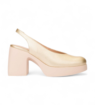 Zapatos de Piel Lady 90 dorado