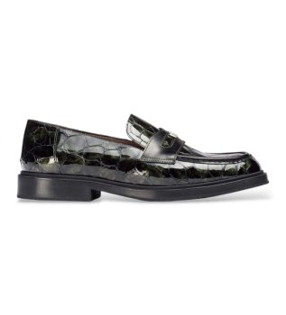 Mocassins de Couro Ned Verde