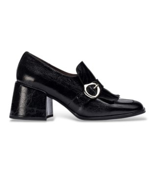 Mocassins de Couro Victoria 01 Preto