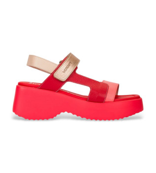 Telva Leren Sandalen rood
