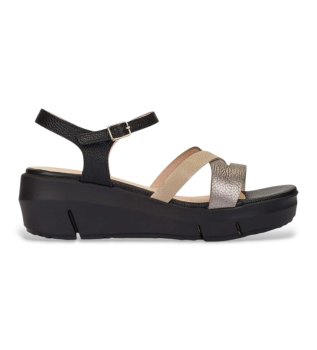 Sandalias de Piel Flynn 83 marr�n, negro