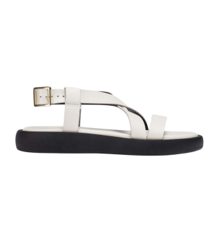 Austra Leren Sandalen Wit