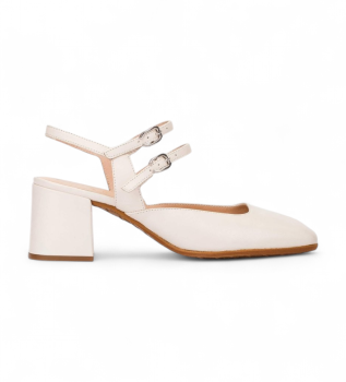 Usnjeni čevlji Anila 02 white