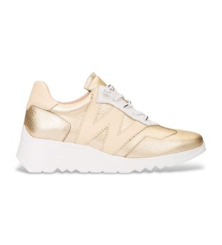 Kyoto gold Leder Turnschuhe 