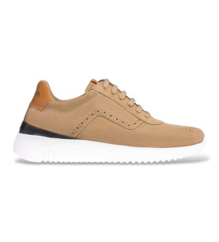 Leren sneakers Paul beige