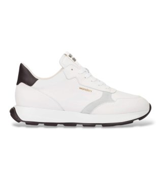 Baskets en Cuir Wabash 30 blanc