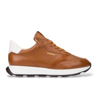 Baskets en cuir Wabash 30 marron
