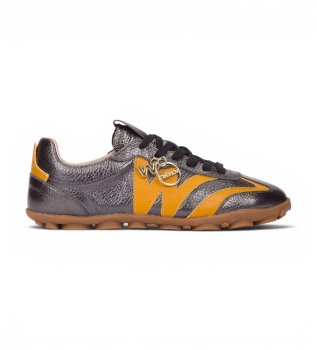 Sneakers in Pelle Nysa 05 grigio