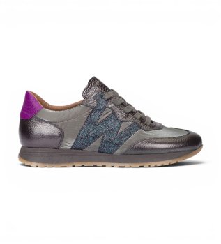 Sneakers in Pelle Tot grigio