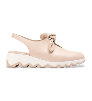 Aixa nude leather shoes