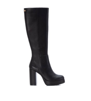 Bottes hautes noires -Hauteur du talon 10cm
