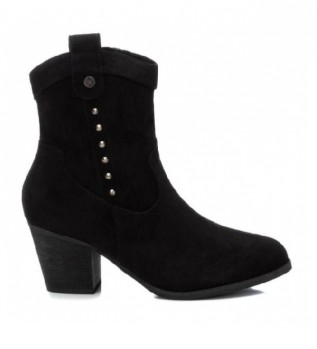 Ankelstøvler sort side studs - Højde 7cm hæl