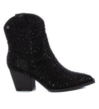 Enkellaarsjes 141723 zwart -hielhoogte: 7cm