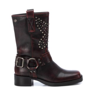 Enkellaarsjes 142999 bordeauxrood