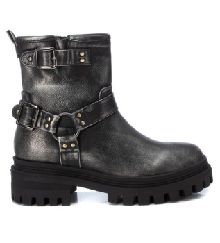 Buty za kostkę 143006 srebrne