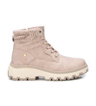 Buty za kostkę 143447 nude