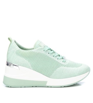 Trainers 141119 green -Height wedge 7cm