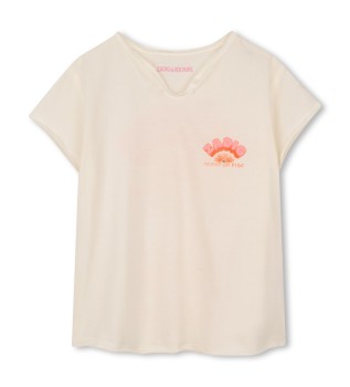 Heart On Fire beige T-shirt