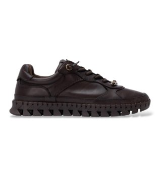 Scarpe di pelle 164218 marrone