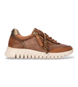 Light Brown Leather Sneakers 164244