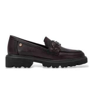 Mocassins de Pele 164336 castanho