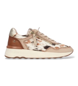 Light brown leather sneakers 164360