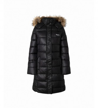 Pepe Jeans Anja black quilted coat