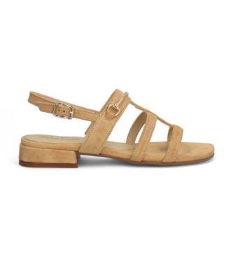 Alpe Brown Amalfi Leather Sandals