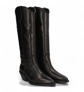 Alpe Bottes en cuir Holly noir