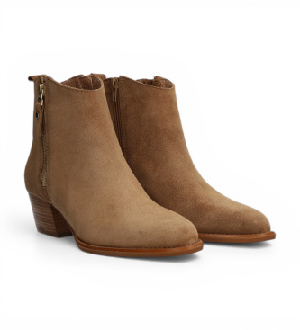 Alpe Botines de Piel Samara marr�n