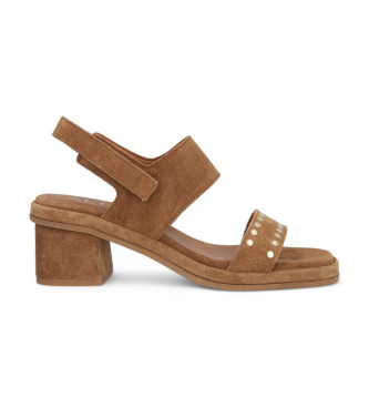 Alpe Brown Sena Leather Sandals