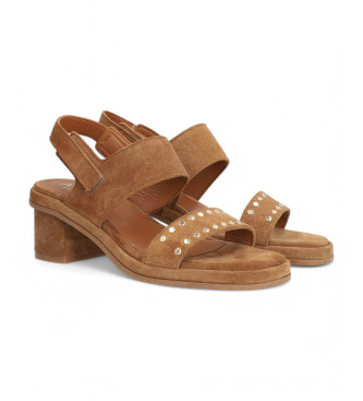 Alpe Brown Sena Leather Sandals