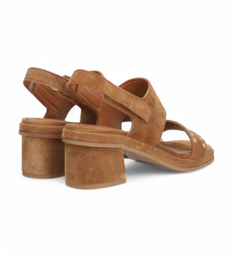 Alpe Brown Sena Leather Sandals