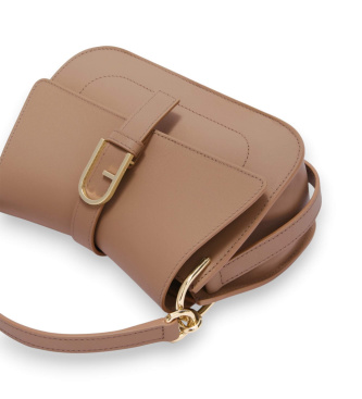 Furla Mała beżowa torebka Flow