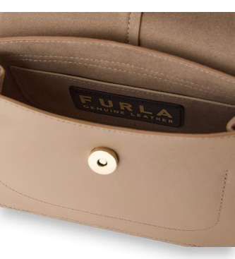 Furla Mała beżowa torebka Flow