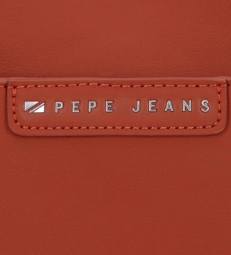 Pepe Jeans Saco de ombro de compartimento duplo Piere vermelho
