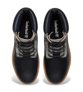 Timberland Stivali in pelle nera di alta qualit� da 6 pollici