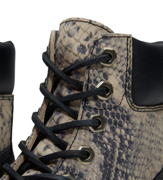 Timberland Stivali in pelle nera di alta qualit� da 6 pollici