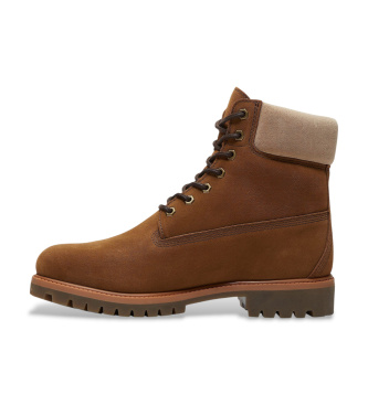 Timberland 6-calowe skórzane buty Premium, wodoodporne, brązowe