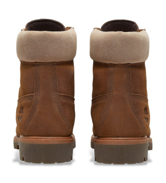 Timberland 6-calowe skórzane buty Premium, wodoodporne, brązowe