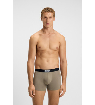 BOSS S�t 3 Boxershorts En sort, bl�, brun